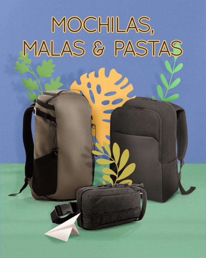 Mochilas, malas e pastas
