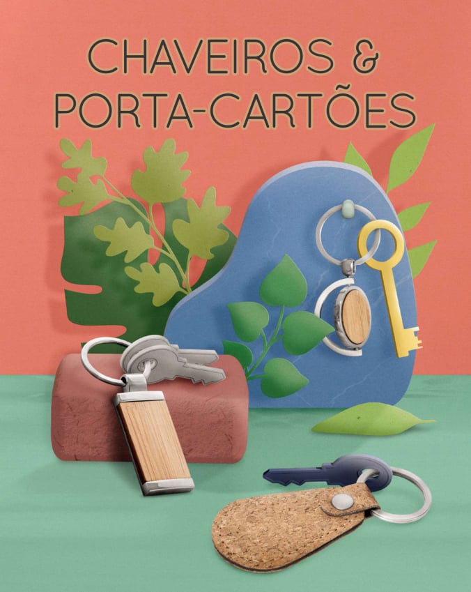 Chaveiro e porta-cartões