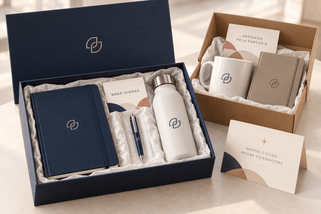 Kits e presentes corporativos